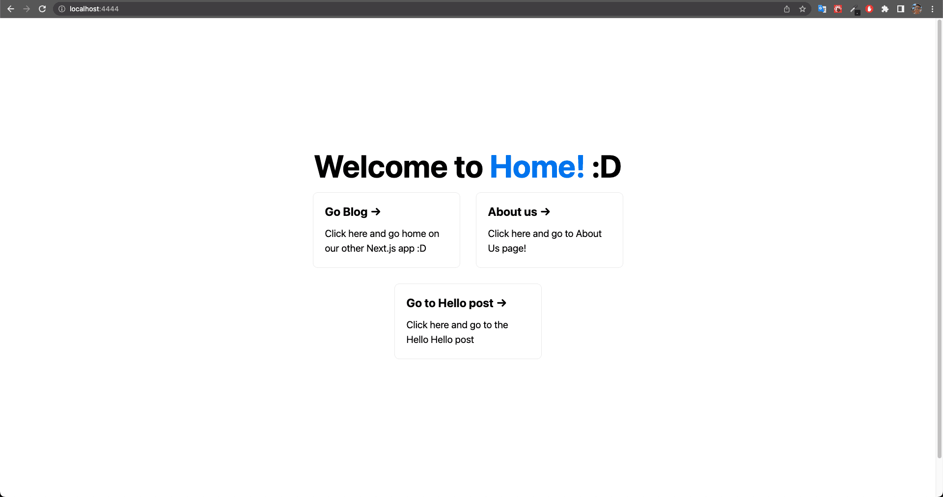 Home page